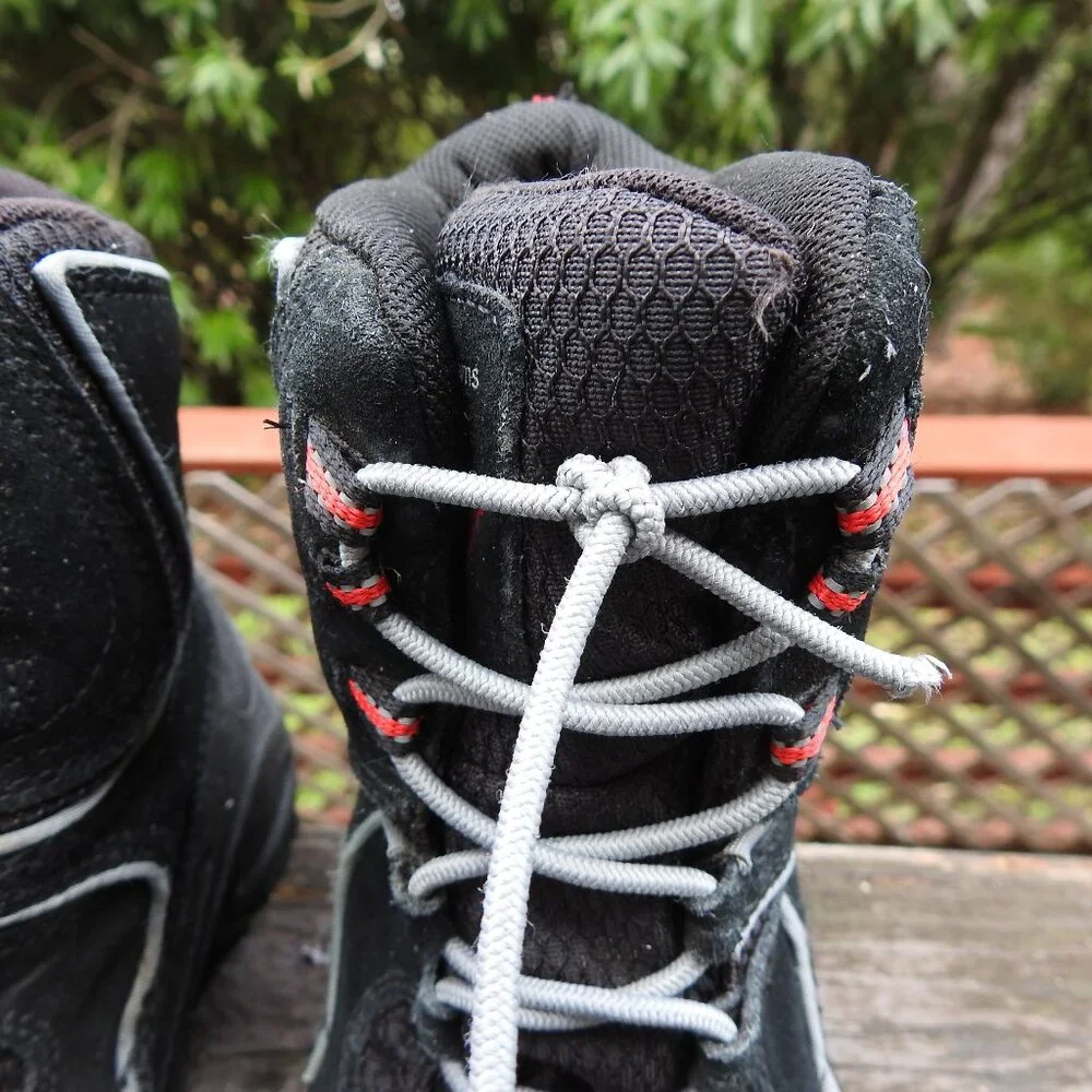 Columbia Snowpack 100g Insulation Youth Size 2 Black Suede Waterproof Snow Boots